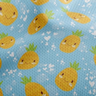 Shy Expression Pineapple Athletic Mesh Flat Back