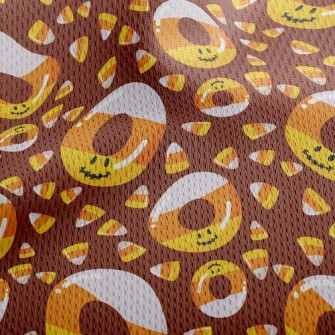 Tricolor Corn Candy Athletic Mesh Flat Back