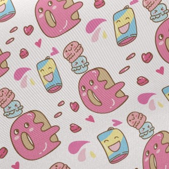 Funny Donut Macarons Twill
