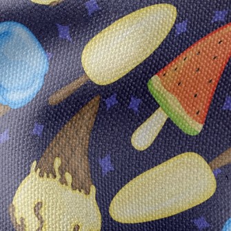 Watermelon Ice Vanilla Ice Waterproof Canvas