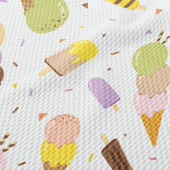 Three Balls Of Ice Cream Birdseye Piqué