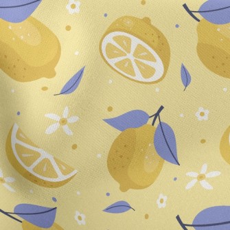 Floret Lemon Slices Stretch Ponte