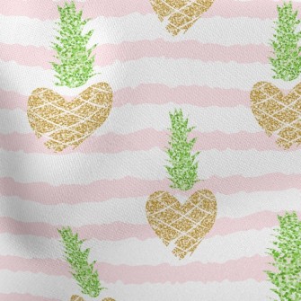 Striped Heart Pineapple Stretch Ponte