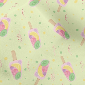 Transparent Fruit Popsicle Micro Fleece