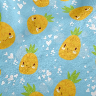 Shy Expression Pineapple Minky