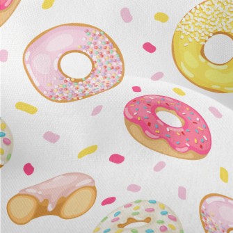 Strawberry Flavored Donuts Lightweight Performance Linen
