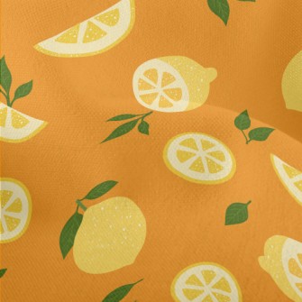 Fresh Lemon Slices Lightweight Performance Linen