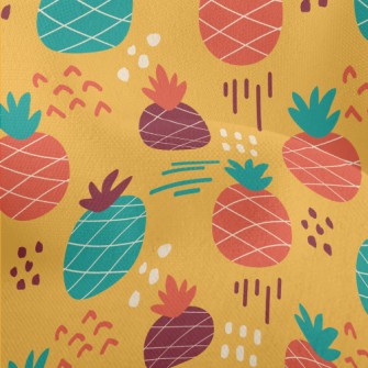 Cartoon Cute Pineapple Lightweight Performance Linen