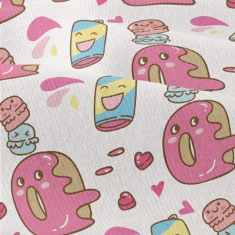 Funny Donut Macarons Modern Jersey