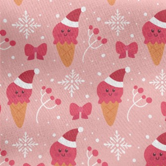 Butterfly Berry Ice Cream Jersey Backed Fleece