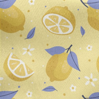 Floret Lemon Slices Jersey Backed Fleece