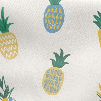 Pineapple Doodle Jersey Backed Fleece