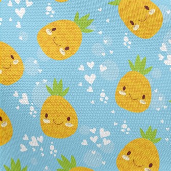 Shy Expression Pineapple Pongee