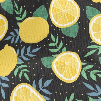 Fresh Lemon Slices Stretch Jersey