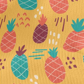 Cartoon Cute Pineapple Stretch Jersey