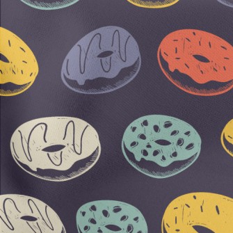 Traditional Donuts Lightweight Cotton Poplin