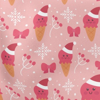 Butterfly Berry Ice Cream Lightweight Cotton Poplin