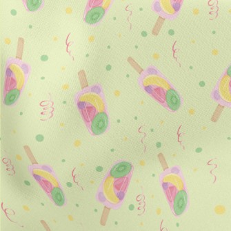 Transparent Fruit Popsicle Lightweight Cotton Poplin