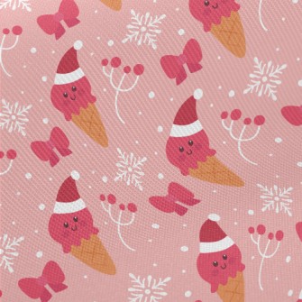 Butterfly Berry Ice Cream Midweight Cotton Poplin
