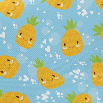 Shy Expression Pineapple Midweight Cotton Poplin