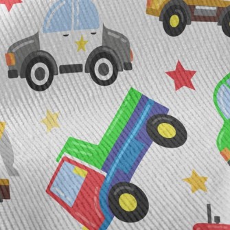 Colorful Cartoon Transportatio Standard Corduroy