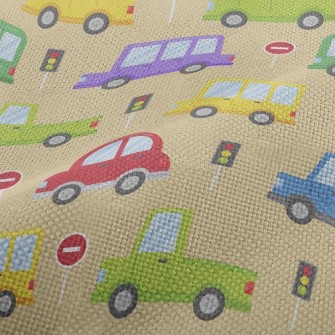 Colorful Traffic Jam Highway Performance Linen