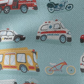 Ambulance Police Car Fire Truc Waterproof Canvas