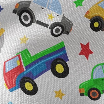 Colorful Cartoon Transportatio Waterproof Canvas