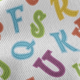 Colorful Dotted Line In Englis Standard Corduroy