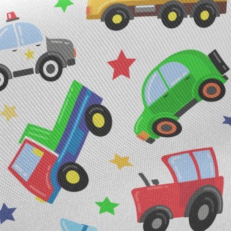 Colorful Cartoon Transportatio Twill