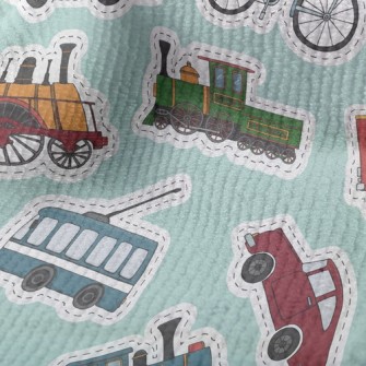 Retro Car Tram Bicycle Terry