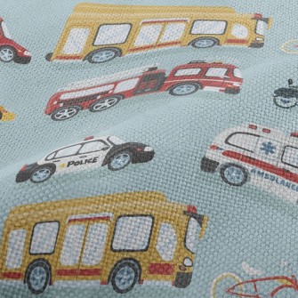 Ambulance Police Car Fire Truc Performance Linen