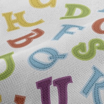 Colorful Dotted Line In Englis Performance Linen