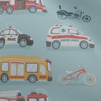 Ambulance Police Car Fire Truc Chiffon