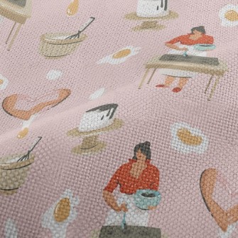 Woman Making Dessert With Hear Performance Linen