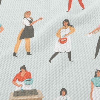 Woman Who Cooks Seriously Birdseye Piqué