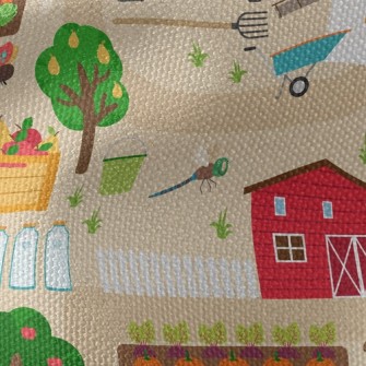 Leisurely Farm Life Waterproof Canvas