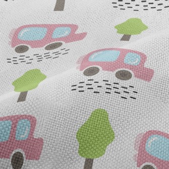 Lively Mercedes Car Performance Linen