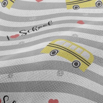 I Love The School Bus Performance Linen
