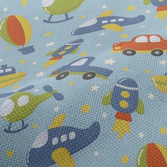 Cartoon Funny Vehicles Performance Linen