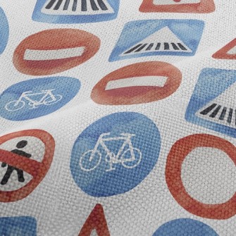 Watercolor Traffic Signal Performance Linen