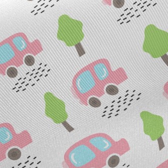 Lively Mercedes Car Twill