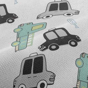 Busy Taxis And Trucks Performance Linen