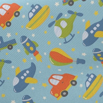 Cartoon Funny Vehicles Twill