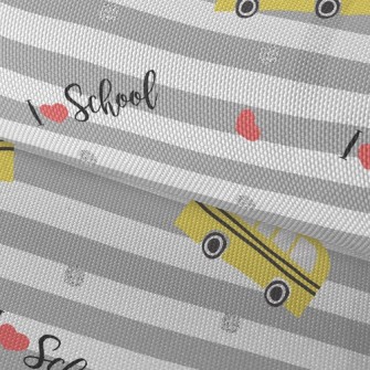 I Love The School Bus Waterproof Oxford