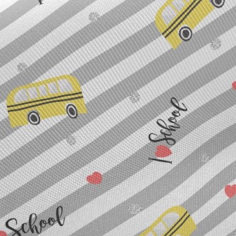 I Love The School Bus Twill