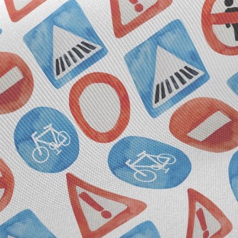 Watercolor Traffic Signal Twill