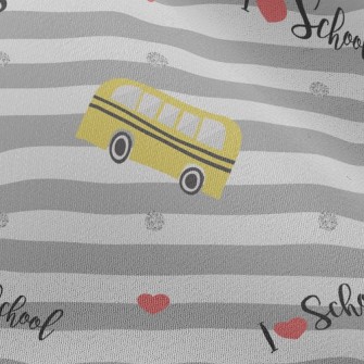 I Love The School Bus Chiffon