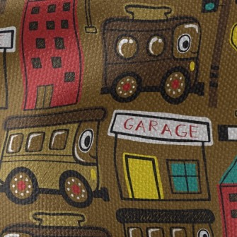 Shuttle City Bus Waterproof Canvas