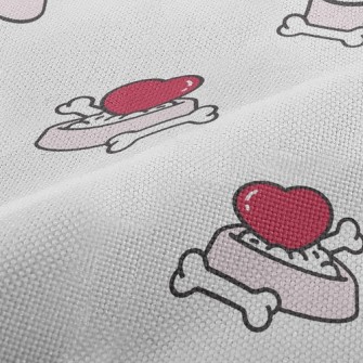 Love Dog Bone Bowl Performance Linen